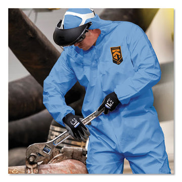 KleenGuard™ A20 Elastic Back Wrist-ankle Hooded Coveralls, Large, Blue, 24-carton freeshipping - TVN Wholesale